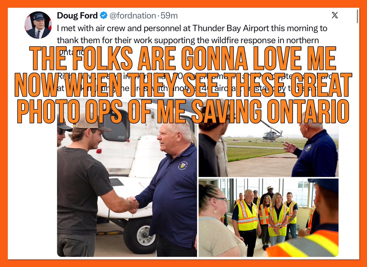 portagebaygirl1's tweet photo. Watching Ford at a press conference in Thunder Bay, &amp; it sickened me to hear him going on like he’s arrived (days late) to be the big saviour. Doug, showing up to do your job (late) for once will NOT make us forget about your scandals. You should resign.😡 https://t.co/1HzFQyGxq6