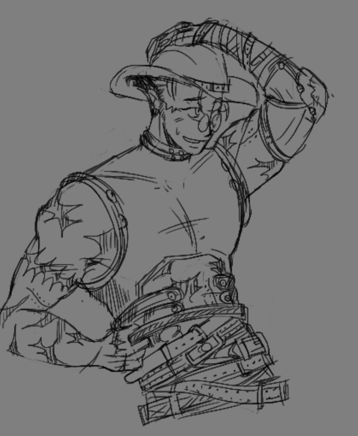 El1iistar's tweet photo. He sure loves belts #vashthestampede #trigun https://t.co/iPEAb0PhDC