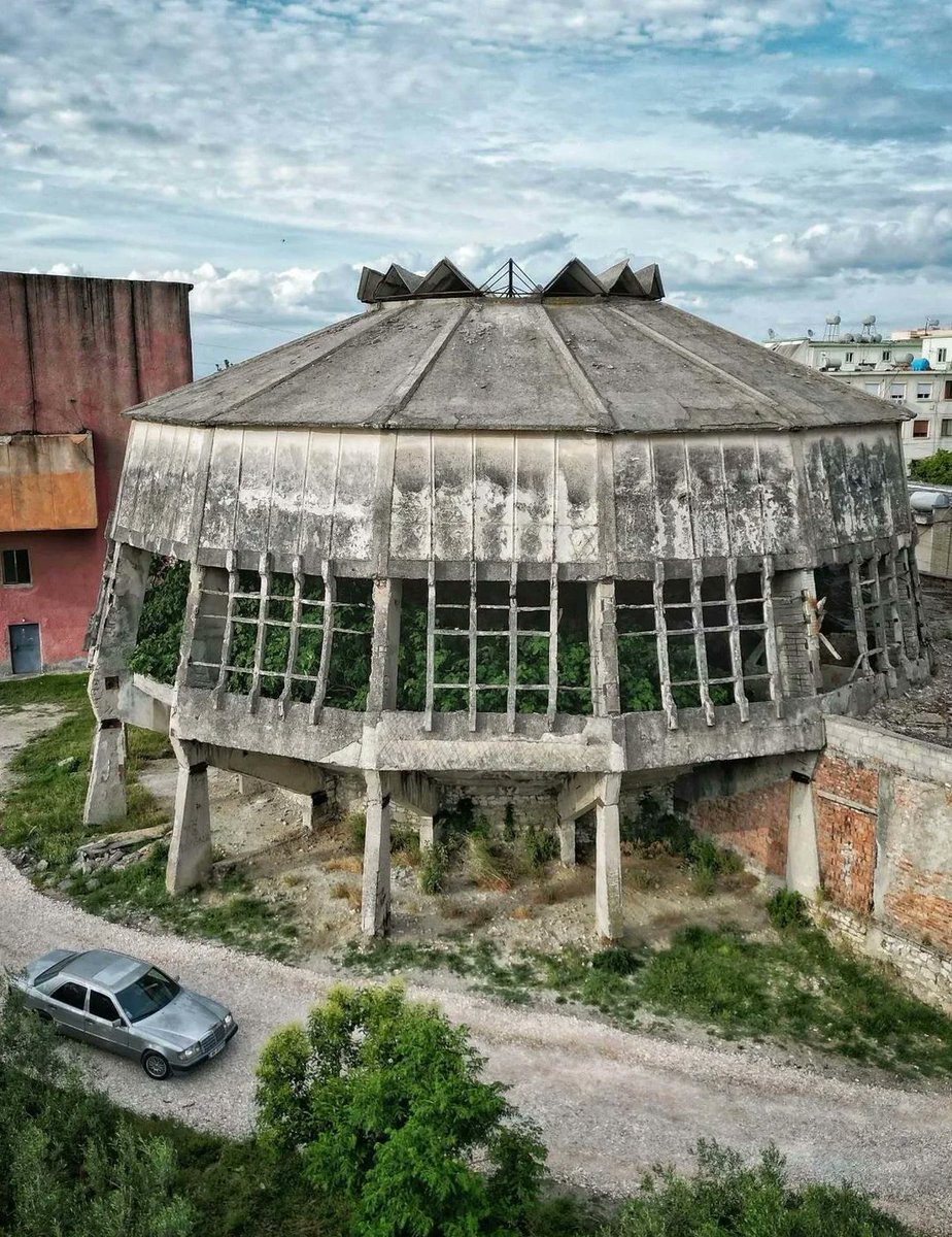 SciFiArchives's tweet photo. Abandoned Circus Building, Albania https://t.co/1oWW28xxsM