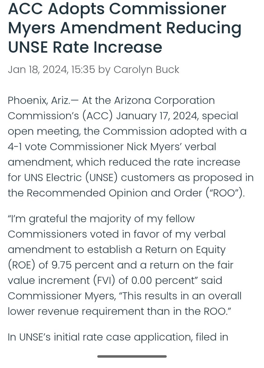 Nick Myers - Arizona Corporation Commissioner tweet media