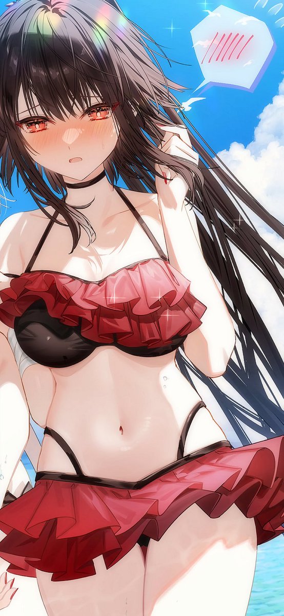 dega1028's tweet photo. タップしてスライドすると水着でいちゃいちゃ百合カップルちゃんが見える　※スマホ
💙零千❤️ https://t.co/Nin0EnahQ5