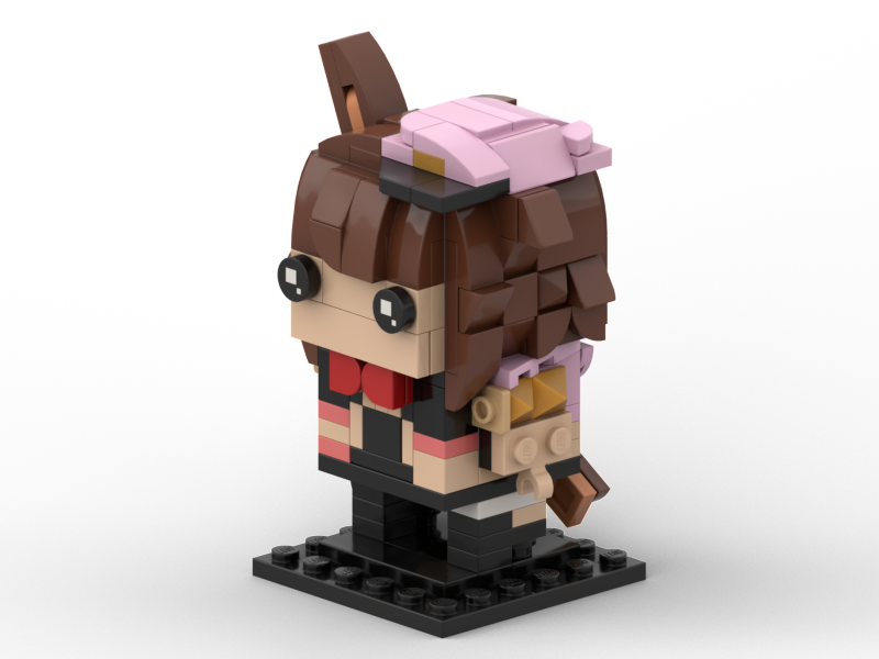 Bricksy32's tweet photo. Made a LEGO Lady Qathrin Brickheadz @Lady_Qathrin #Qatalogue #moc #lego #vtuber. https://t.co/GzSBhKStzT