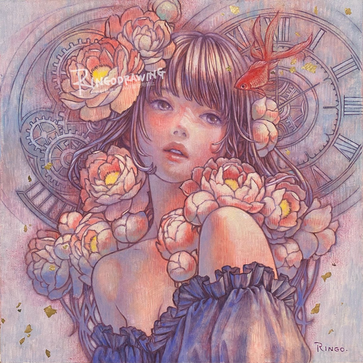 ringodrawing's tweet photo. Ringo個展5日目です✨
12時半頃から3時頃まで在廊します。
本日は歴代名刺を持参してみます。
（DM限定名刺は除いて）
多くの方がもうお持ちかとは思いますが。

湿度の高い日です。お気をつけてお越しください。
よろしくお願いいたします。

「トロイメライ」
S3パネル 油彩 https://t.co/Op5PQkHosE
