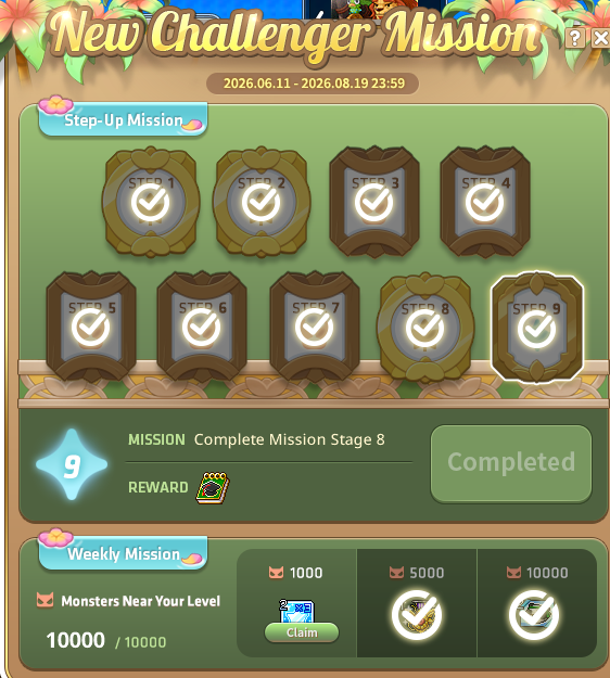 kokomzx's tweet photo. Just finished the " New Challenger Mission' event with Ark 🍄

@MaplestoryU
#Maplestory #MaplestoryN #MaplestoryU #MSU https://t.co/tel0AAKjP9