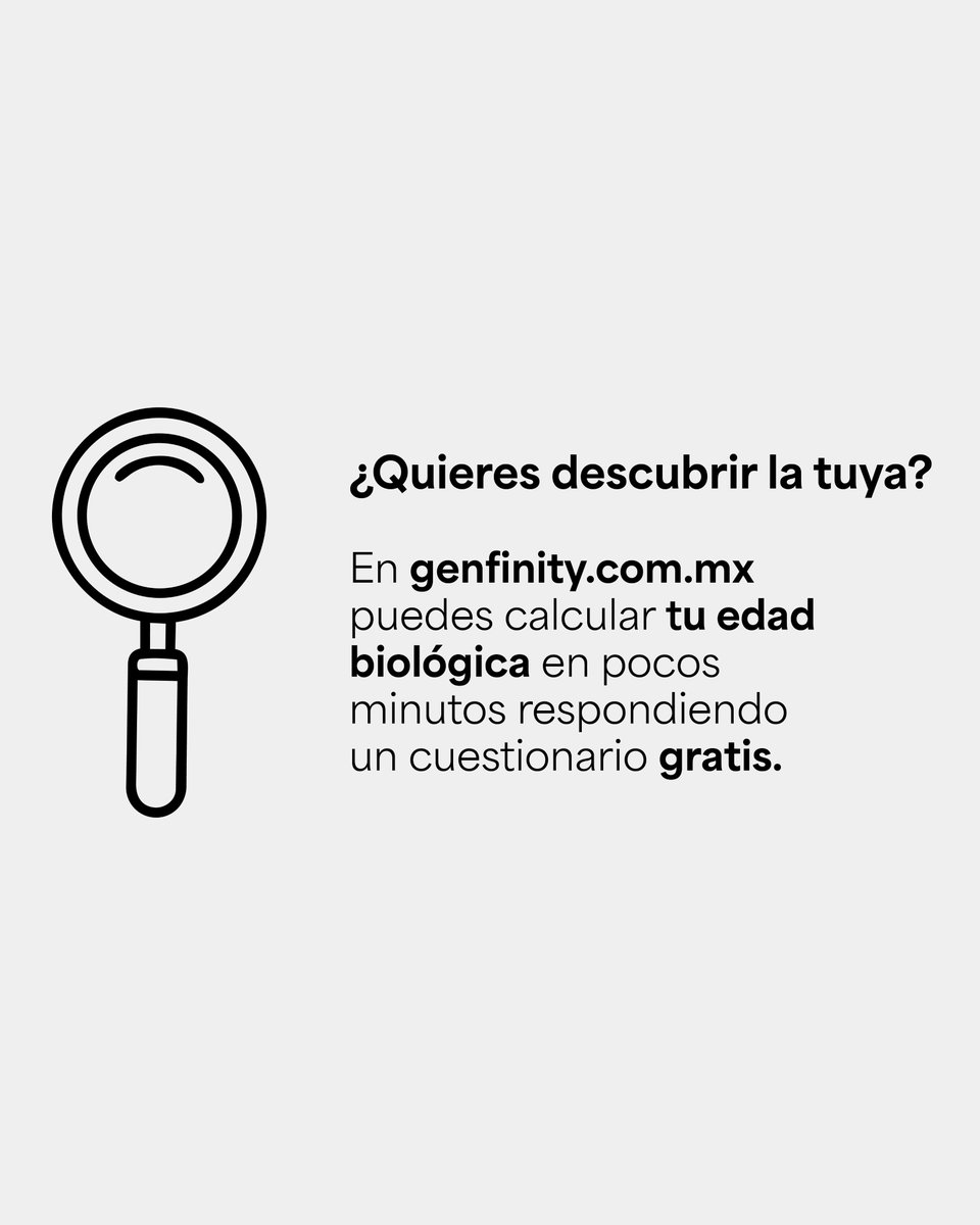 Genfinity_MX's tweet photo. Dos personas pueden tener la misma edad… pero un cuerpo diferente. 🧬

Tu edad biológica revela cómo influyen tus hábitos en
tu envejecimiento.

Descúbrela aquí 👉 https://t.co/OlhW7Dfkqa

#Suplementos #Genfinity #edadbiológica https://t.co/PITFxCj983
