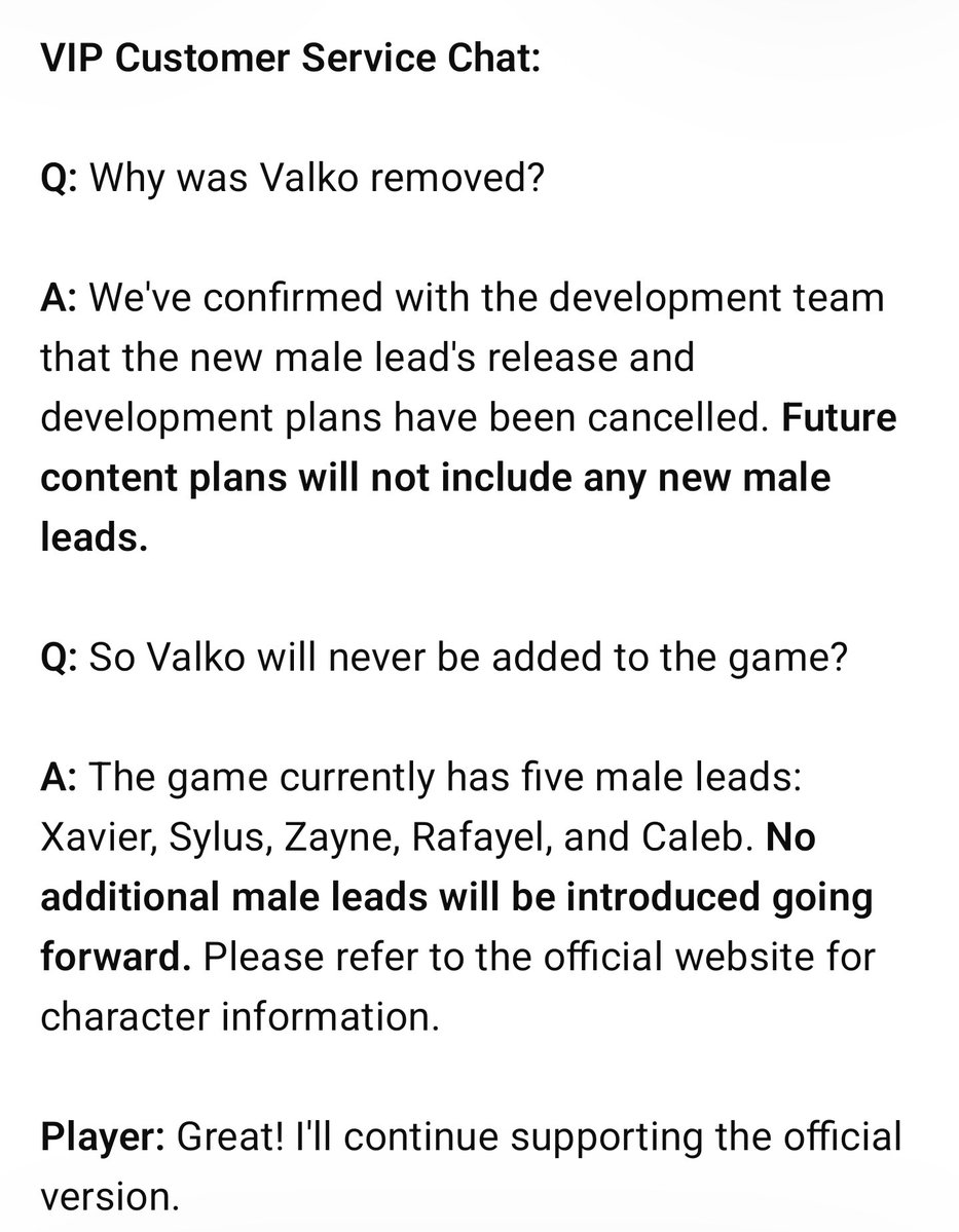 SayuriNittaLADS's tweet photo. Confirmation. Again. From CN #LADS Customer Support. 
#LADSValkoCanceled 
#ValkoIsGone
#ValkoIsNeverComingBack https://t.co/oFdokavgWN