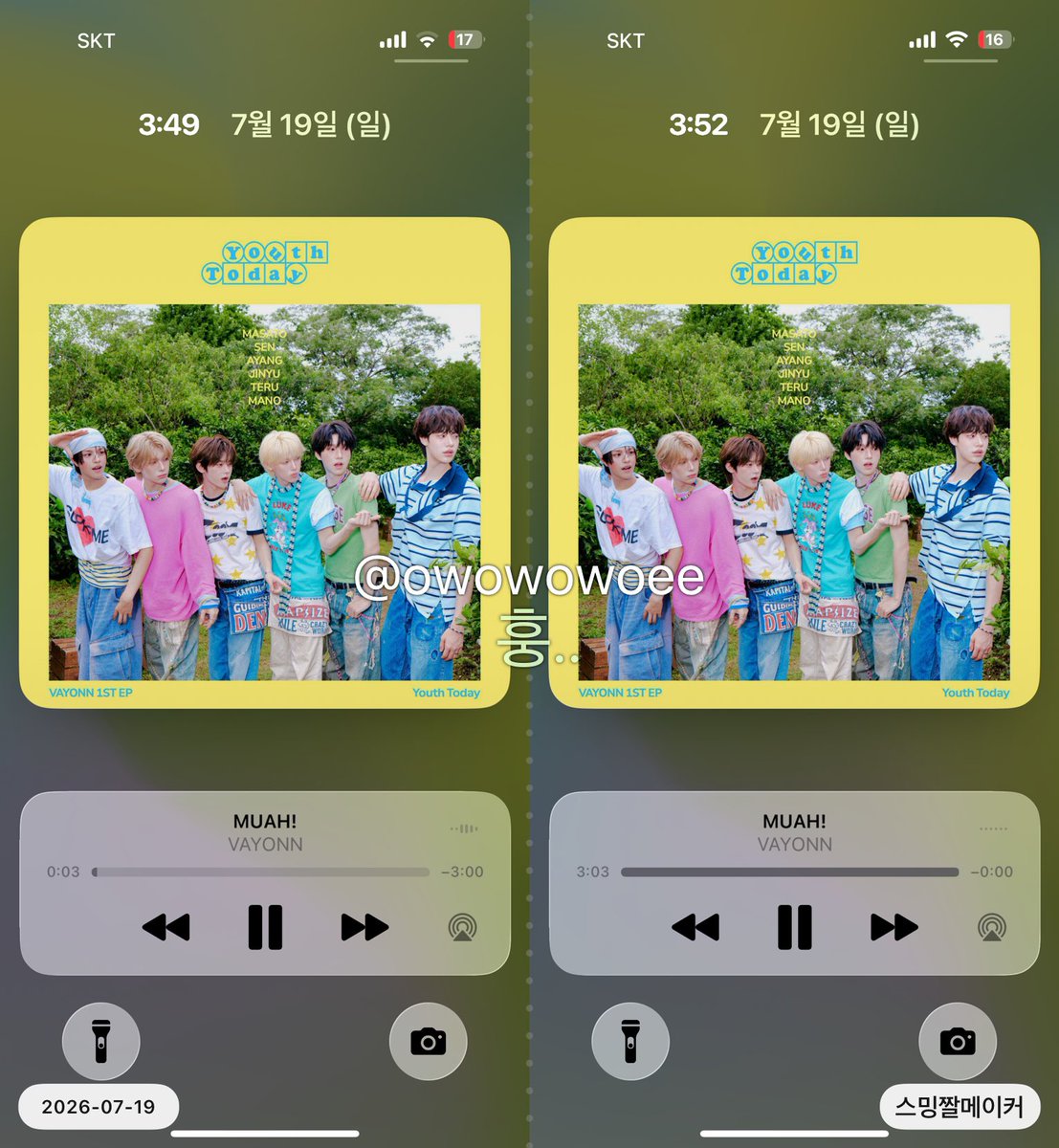 owowowoee's tweet photo. 🎧 07/19 3시
#베이온 #VAYONN #전율처럼_무아_스트리밍 https://t.co/WKLUtwjl9y
