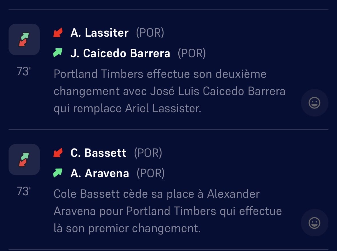 retsu___'s tweet photo. @HakoBe38 @JokerTps @WinamaxSport Je viens de voir ils ont  mis le mauvais replaçant sur wina ptdrrr et sur le site c’est bien le buteur qui a été remplacé par mon joueur https://t.co/GLsEpZlqnc