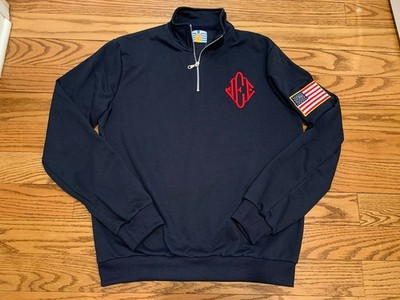 fuckrvt's tweet photo. yeenballin in jeffery epsteins "JEE" embroidered quarter zip ($10,000) https://t.co/92EBPVej7f