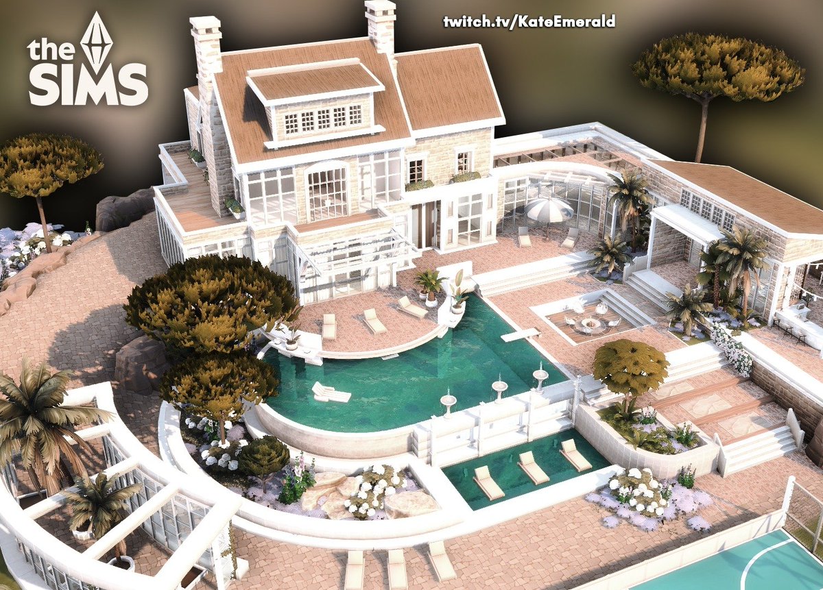 TheKateEmerald's tweet photo. I built this on stream during the last 2 days. I will continue today. :) I got raided by the AMAZING @lilsimsie yesterday and the raid made me so emotional and happy 😁I am soo grateful! 🥰

I will upload this tomorrow, ID KateEmerald #simspartner #showusyourbuilds @TheSims https://t.co/XuZJjEh4ZL