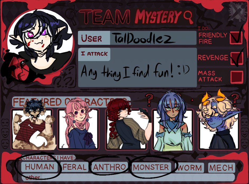 Taldoodles's tweet photo. #artfight2026 IM READY 😈😈😈 https://t.co/nKFoXGWXr3