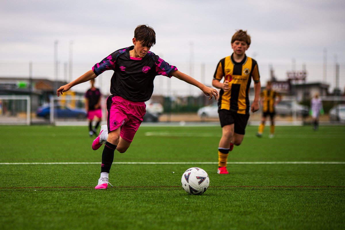 bufcacademy's tweet photo. 📸 MATCH ACTION | The first game snaps of pre-season - as the U14s Academy played host to our @BUCFC U15 Blacks team. 

🤝Academy sponsored by Duckworth Jaecoo

#UTP 🧡🖤 https://t.co/FgKl7ybCAJ
