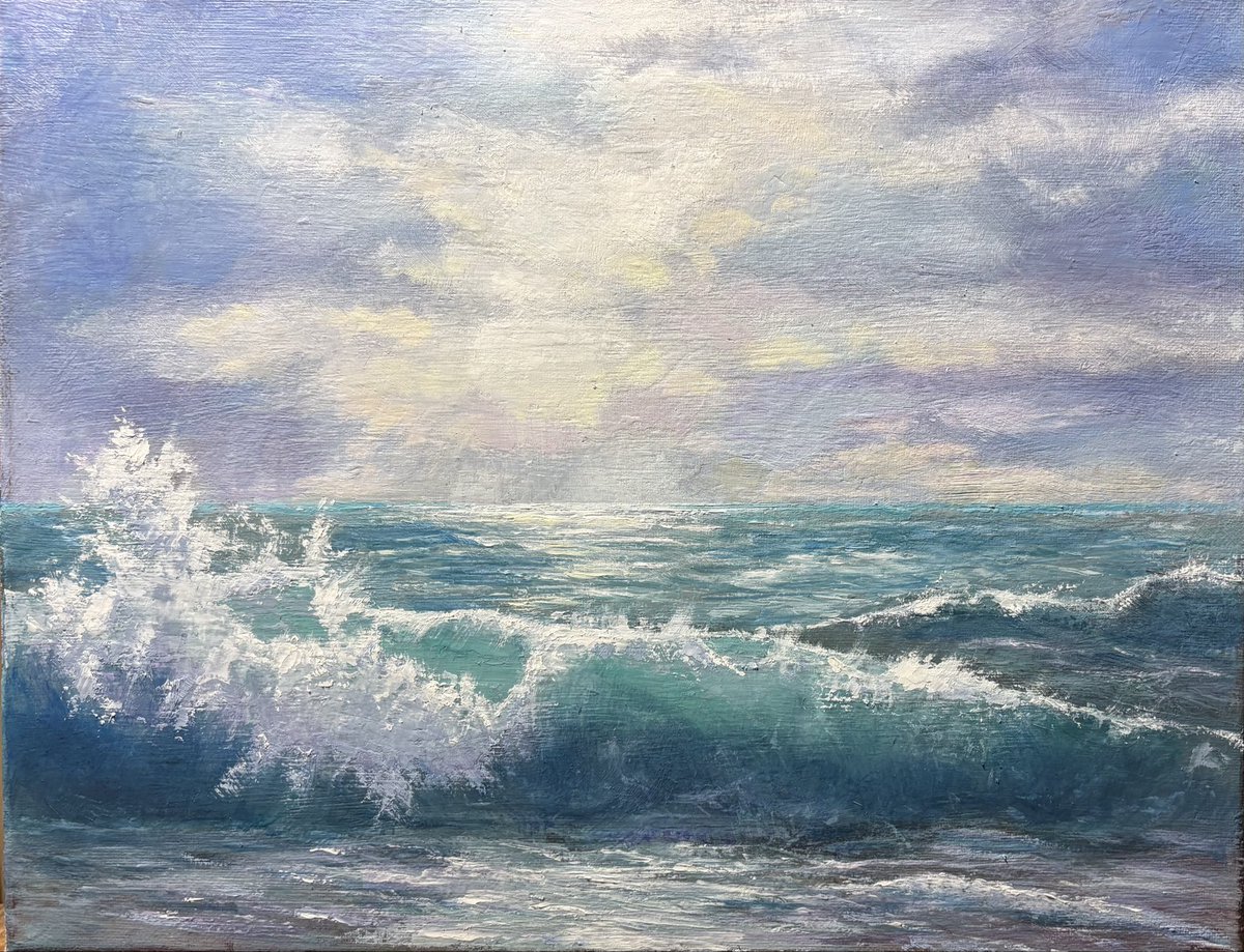 0233deppon's tweet photo. 6月7月は海の絵3つ描いたよ。

仙台も海開きしたけど水難事故には
気をつけましょう。

#油絵
#風景画 https://t.co/MsvhatFkLu