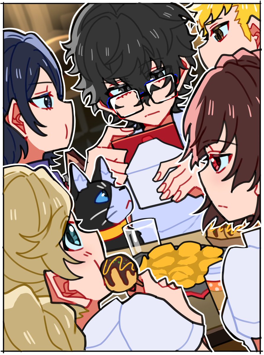 maitakepasuta's tweet photo. ┈┈✧━━━━━━━✧┈┈
  　　　　【7/20】
  　　　  「届け物」
┈┈────────┈┈
#あの日のP5R https://t.co/iU8StLeYwn
