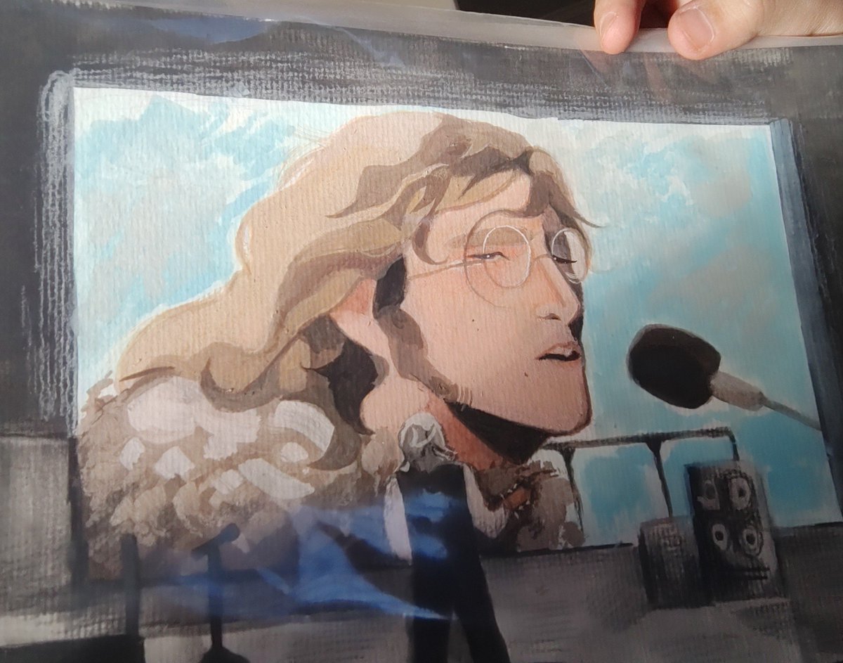 MarchsField's tweet photo. Looking through some old stuff... look what I've found! I didn't like how it turned out so I didn't post it but here we go 😋

#thebeatles https://t.co/BNVZPkklwY
