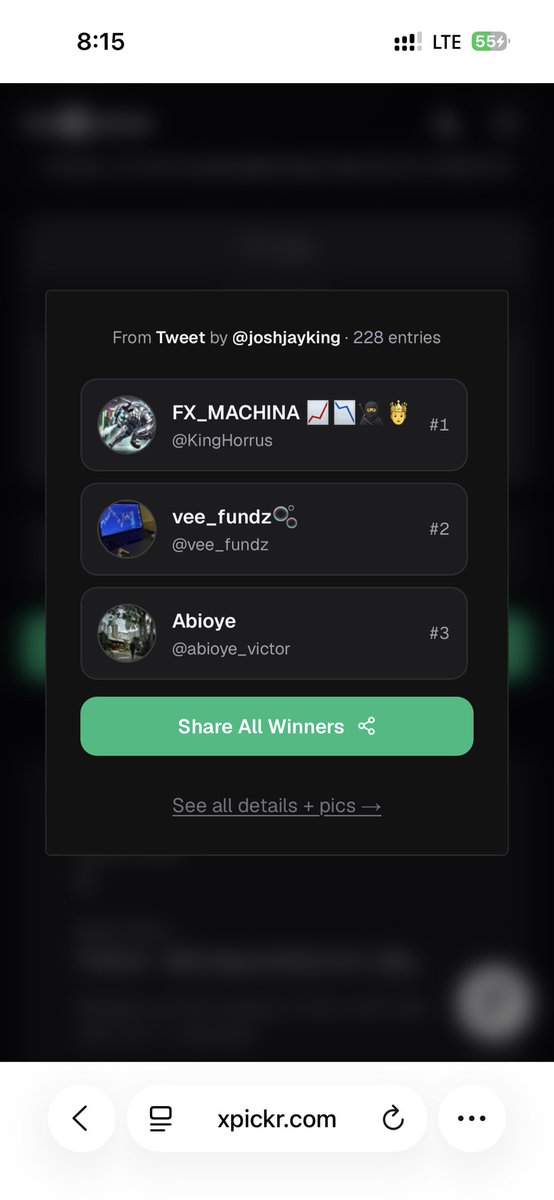 joshjayking's tweet photo. Congrats xpickr Winners 
@KingHorrus 
@vee_fundz 
@abioye_victor 
Draw ID:1784402092787/winners #xpickr

Open ticket on live chat to claim your account https://t.co/68CLQU04sf
