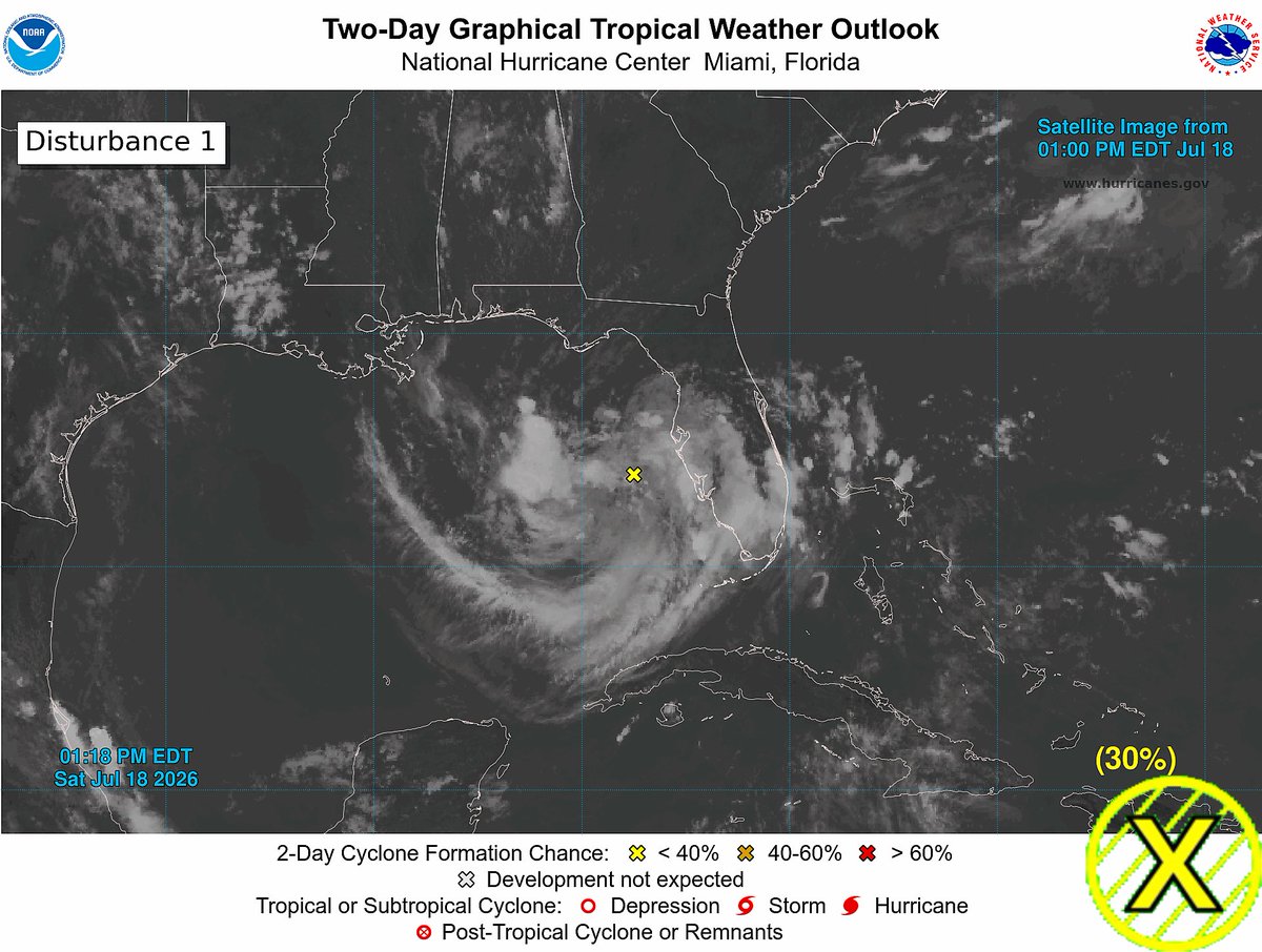 TrevorTropicsWX's tweet photo. ATL #HurricaneSeason2026 2pm EDT
#Invest91L has an 30% chance to become a TC in 2 days and 40% in 7 days
threat to land is expected
Next invest no:#Invest92L/#92L/#AL92
Next name:#Bertha
#wxtwitter #wxX #wx #Tropicswx #Tropicalwx #Tropics #TropicalUpdate #Hurricaneseason #Hurricane #flwx #alwx #lawx #91L #AL91
