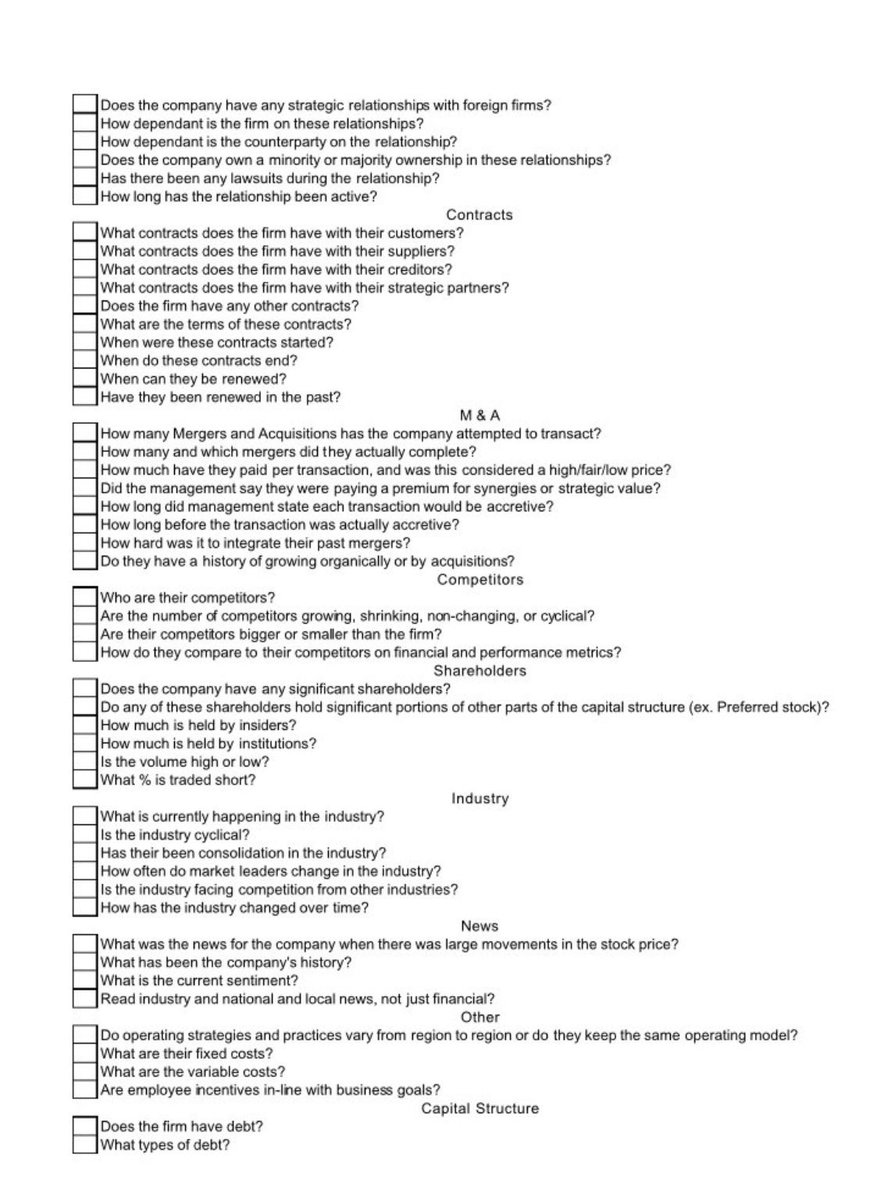 F_Compounders's tweet photo. Great Investment Checklist to Use https://t.co/YUE8Tlcugs