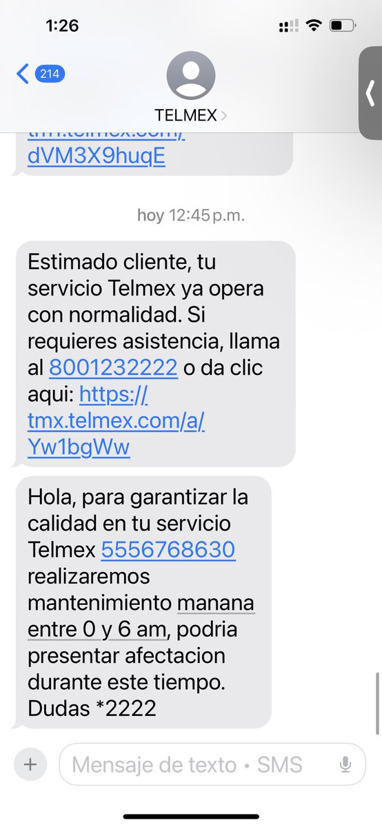 AlexaMezaCP's tweet photo. @TELMEXSoluciona Es falso. Aún no tengo servicio. Verifiquen uagentemente por favor. https://t.co/T0Q2qqjnrx