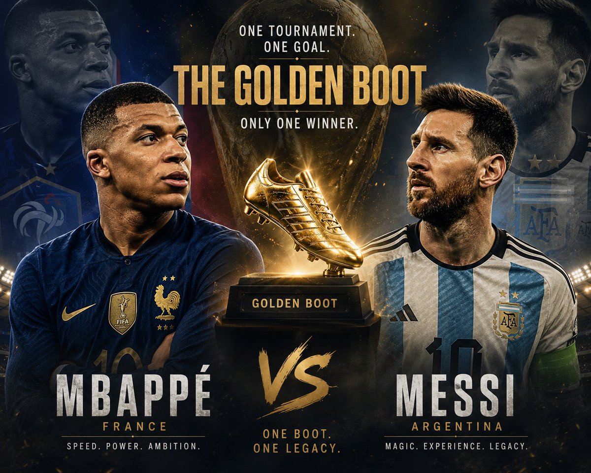TheVeefiles's tweet photo. Mbappé has every reason to go all out in the third-place match.

At this point, the Golden Boot could be the only major individual prize he takes home. If Messi also wins the Golden Boot on top of the World Cup and the Golden Ball, the Ballon d'Or conversation becomes almost impossible to argue against.

So don't be surprised if Mbappé treats that match like a final. He can't afford to let Messi complete what could go down as one of the greatest tournament runs in football history.

If Messi adds the Golden Boot to the package... rival fans, especially the Ronaldo and Mbappé camps, might not recover from those debates anytime soon. 🍿
