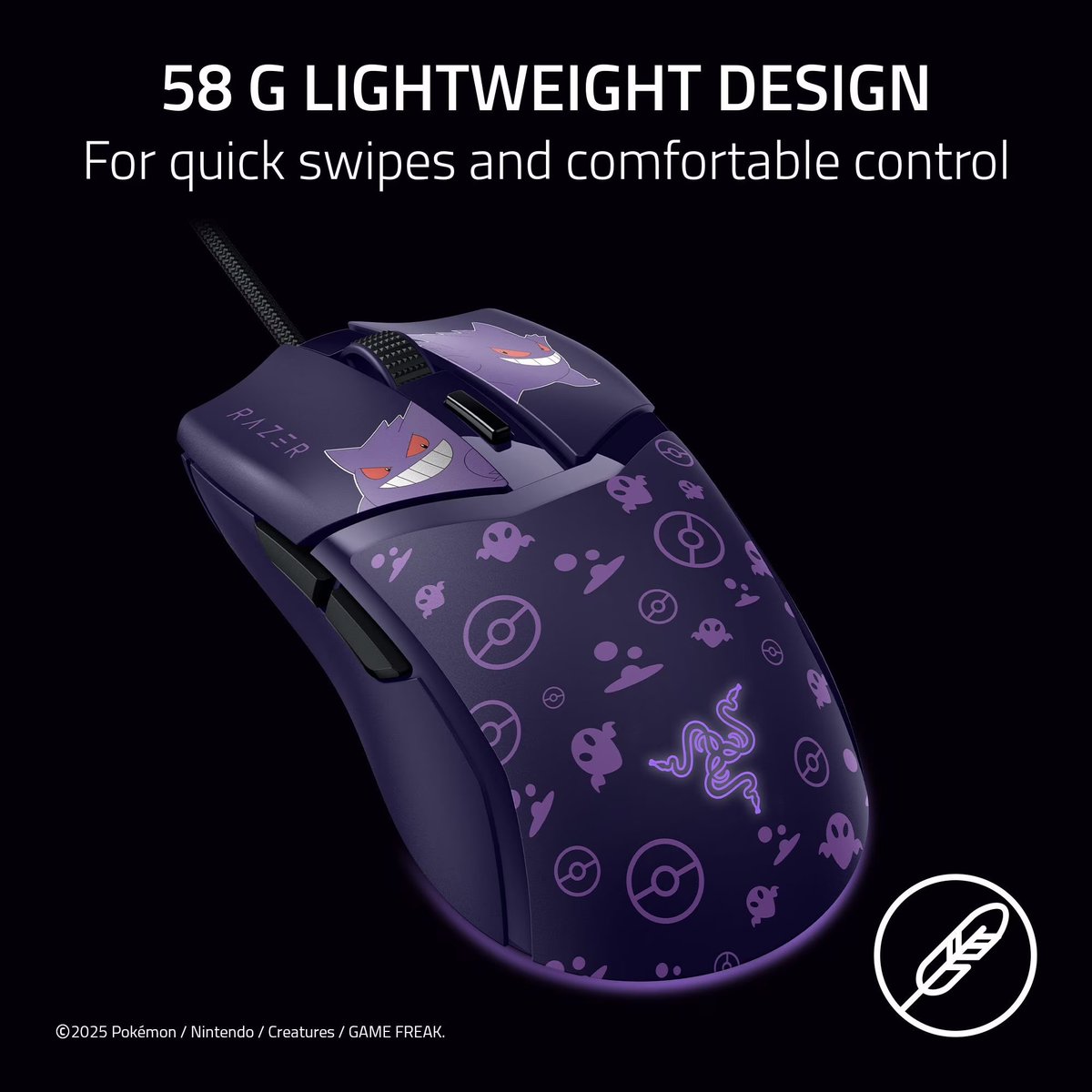 PokemonDealsTCG's tweet photo. Gengar x Razer Headphones on sale on Amazon with Coupon, Gaming Mouse $35.99 (Both sold out at Walmart)

Gengar Headset
https://t.co/orDZwcmjAT
Gaming Mouse
https://t.co/CbUnYZgO02

#Pokemon #AD https://t.co/z2x908Saiu