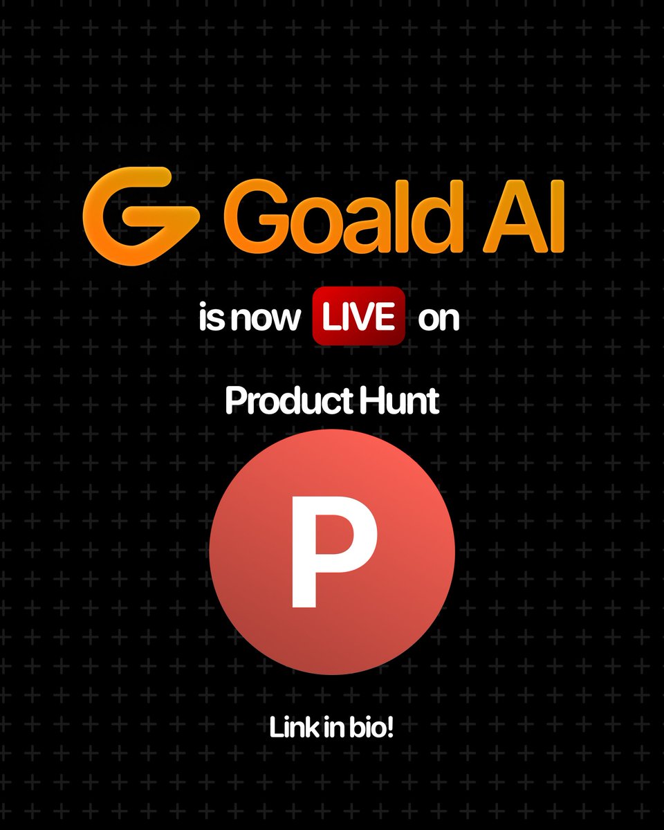 AvivYaaran's tweet photo. Finally launched Goald AI on Product Hunt!  https://t.co/SUTzgMF0VO

The all in one tracker: macros, runs, workouts, habits, etc!

Check it out! 

More info on release very very soon!

#ai #app #solodev https://t.co/2aCo0uRMEv