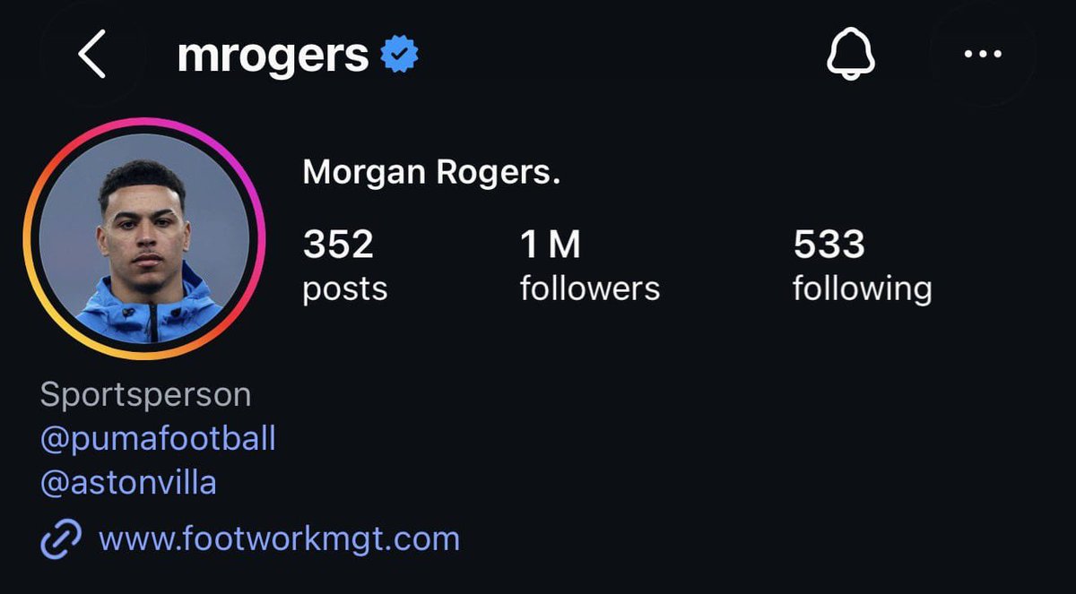 samskid89's tweet photo. The Chelsea effect! 💙 Morgan Rogers reaches 1M Instagram followers within minutes of the transfer news. Stamford Bridge is calling. 👀🔥 #ChelseaFC #TransferNews https://t.co/4bWsimPsO6