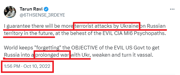 3RDEYE_ESP's tweet photo. At the outset of the American Yehudis war against Russia in Ukraine, I said that the Russian SMO was the second best option, and once again, I was proven prescient.

The EVIL goras and yehudis plan was to get Russia into a "prolonged war to bleed them" and Russia fell in their trap.

The first best option for Russia was to attack a "very small NATO entity" and challenge the death fearing cross dressing confused gender gora and yehudi cowards and FORCE them to RUN AWAY from Ukraine like the sissies they are.

@AGDugin @mfa_russia @KremlinRussia_E @MedvedevRussiaE 

@palkisu @gauravcsawant @RShivshankar @PadmajaJoshi Here is ANOTHER PROOF that I am the ONLY ENTITY on this planet who can READ the EVIL american govt deep state goras and yehudis and THEY KNOW IT TOO.

@ShashiTharoor @narendramodi @DrSJaishankar @PiyushGoyalOffc @PiyushGoyal @KanganaTeam