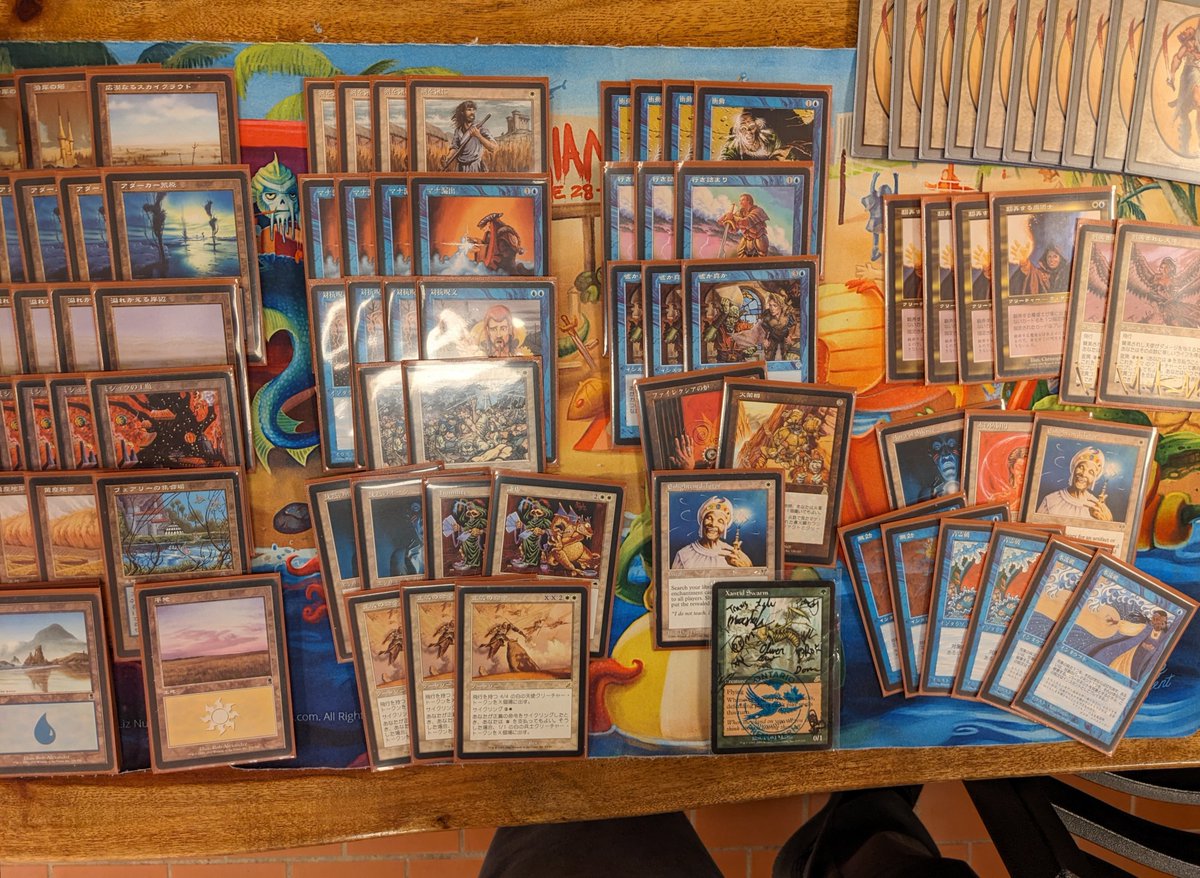 dominharvia's tweet photo. 5-0 in Toronto Premodern Monthly with a silent and humble Landstill list I hallucinated yesterday, thanks to @weldingjar for the beautiful cards as always 🏭

Rg Goblins WW
Replenish WW
UR Landstill WW
Enchantress WLW
Mono B WLW https://t.co/g2hNqZA90V