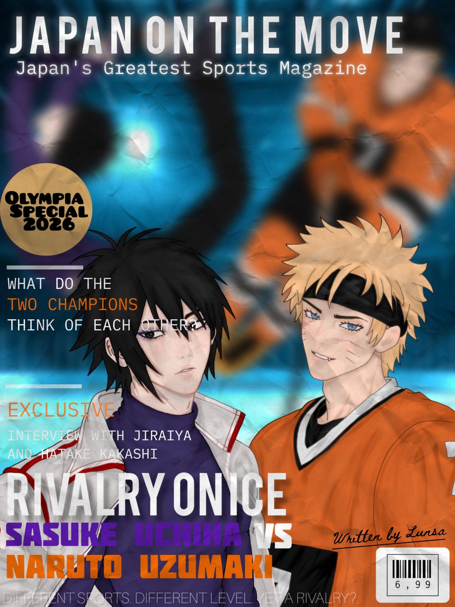 lun_saaa's tweet photo. Figure Skater Sasuke⛸️ x Hockey Player Naruto🏒 #narusasu #sns 🍥🍅 https://t.co/lz6aqcXp5j
