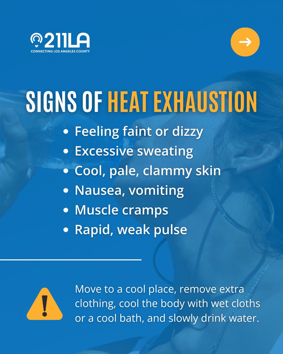 211LACounty's tweet photo. Between the goals and cheers, let’s keep ourselves safe by knowing when to reach out for help during periods of extreme heat. 🏥 Knowing the difference can make a difference.

❄️ Call 2-1-1 to find the nearest cooling center and beat the heat. #WorldCup #Spain #LACounty https://t.co/MlvfTlAmG7
