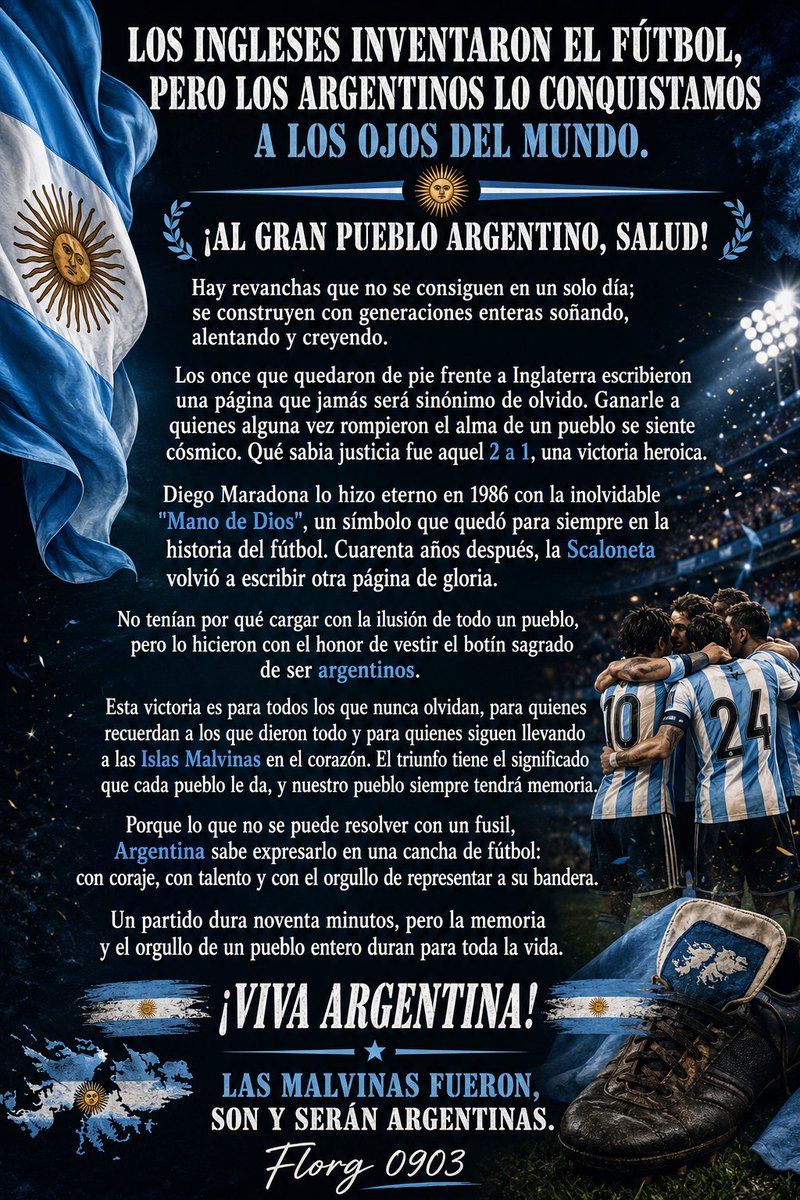 Florg0903's tweet photo. @bbcmundo Se llaman islas Malvinas y son argentinas 🇦🇷 https://t.co/KNkz9DtgxB