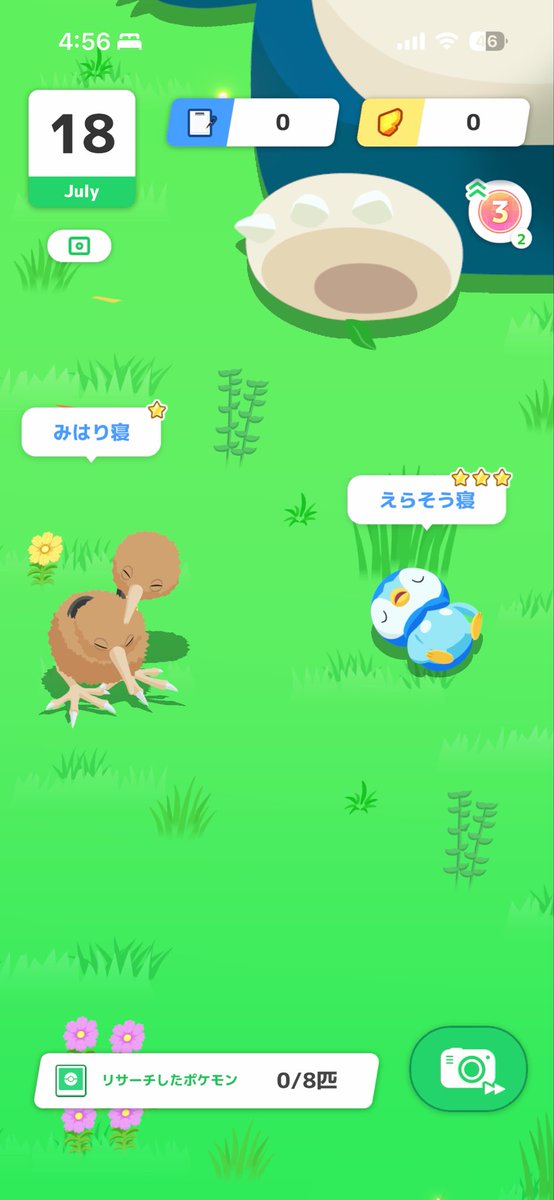 chiikun70's tweet photo. #ポケスリ3周年をみんなで 

えらそうに寝てるポッチャマ
それをみはるドードー

ドードーさん笑い堪えられんかったみたい https://t.co/dBCtdBAPgL