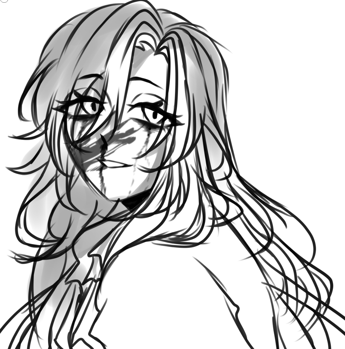 khrys0themis_'s tweet photo. Kriemhild sketch https://t.co/tFfT3k43GK