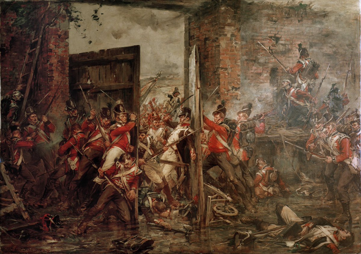 Kajtiszek's tweet photo. @Empireaesth Robert Gibb's painting, in my opinion, better captures the spirit of the battle. https://t.co/M2811iq5NL