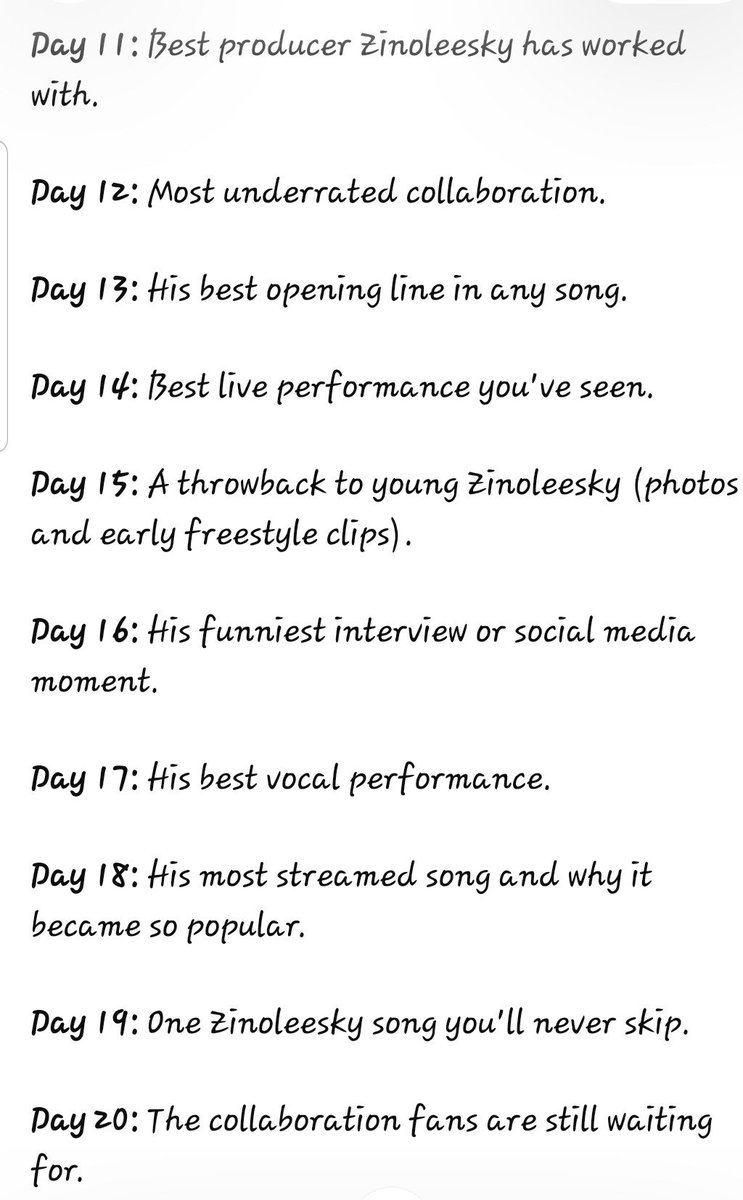 tobzy404_'s tweet photo. 🚨STARTING FROM MONDAY,JULY 20. 
We would be celebrating zinoleesky with fun questions, memories,debates,polls  by embarking on a #30 DAYS CHALLENGE. 
So if u are a real zinodict join the challenge everyday, follow, on post notifications, repost . It's going to be fun,trust me🤗 https://t.co/mRN5RNUVtg