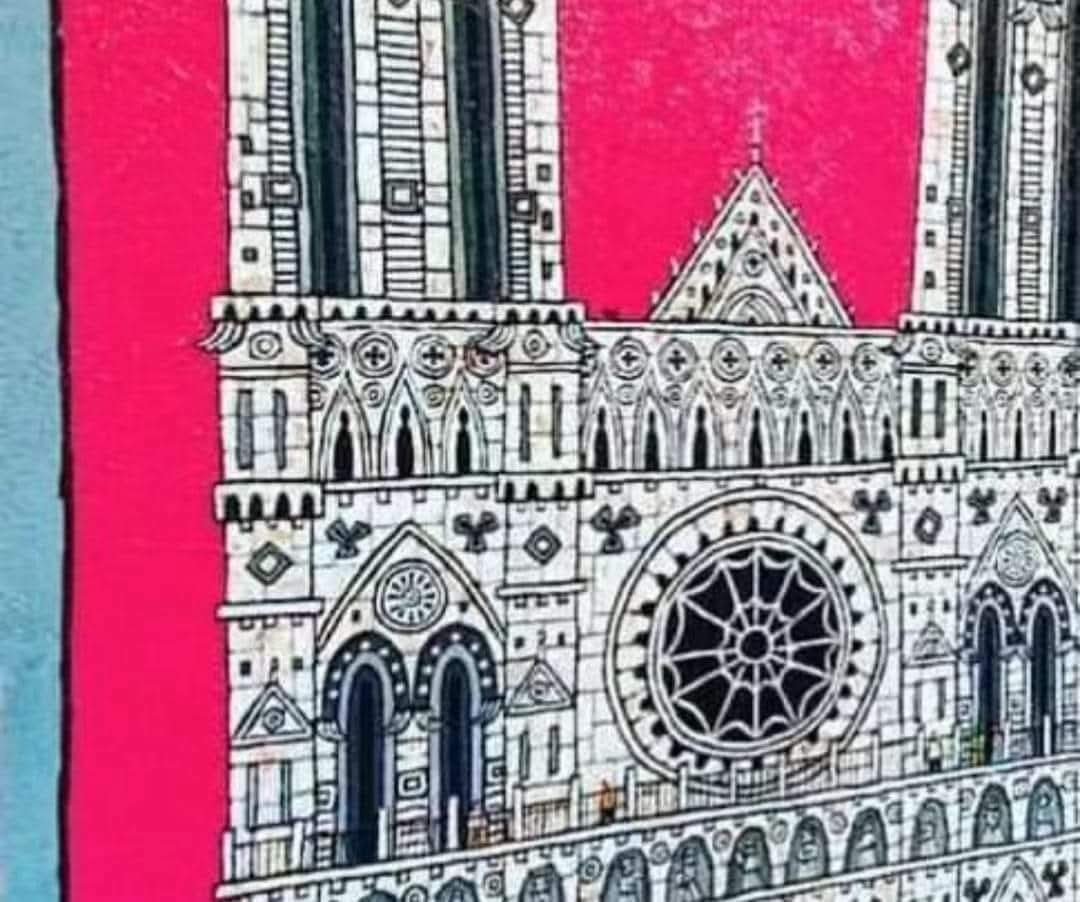 奥村ユズルさんの絵画の技法をご紹介します。 まずカンバス一面に、砂