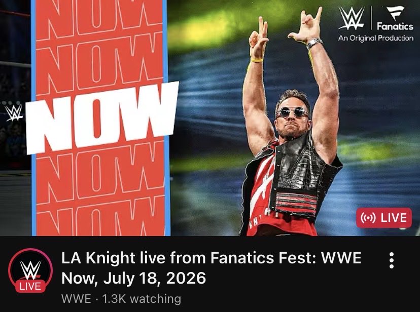 LAKnightsGame's tweet photo. LA Knight is on a live panel at Fanatics fest now https://t.co/rvezUxgfJ4
