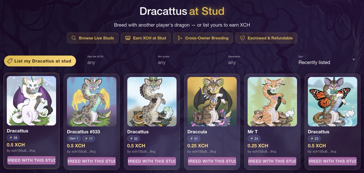 Dracattus's tweet photo. DID YOU KNOW?!
You can stud out your Drac while naming your price! The stud gets paid and the breeder gets the offspring.

EVOLUTIONARY COMMUNITY BREEDING on #Chia
https://t.co/V0IR4CmaTY https://t.co/P4pvw5uReF