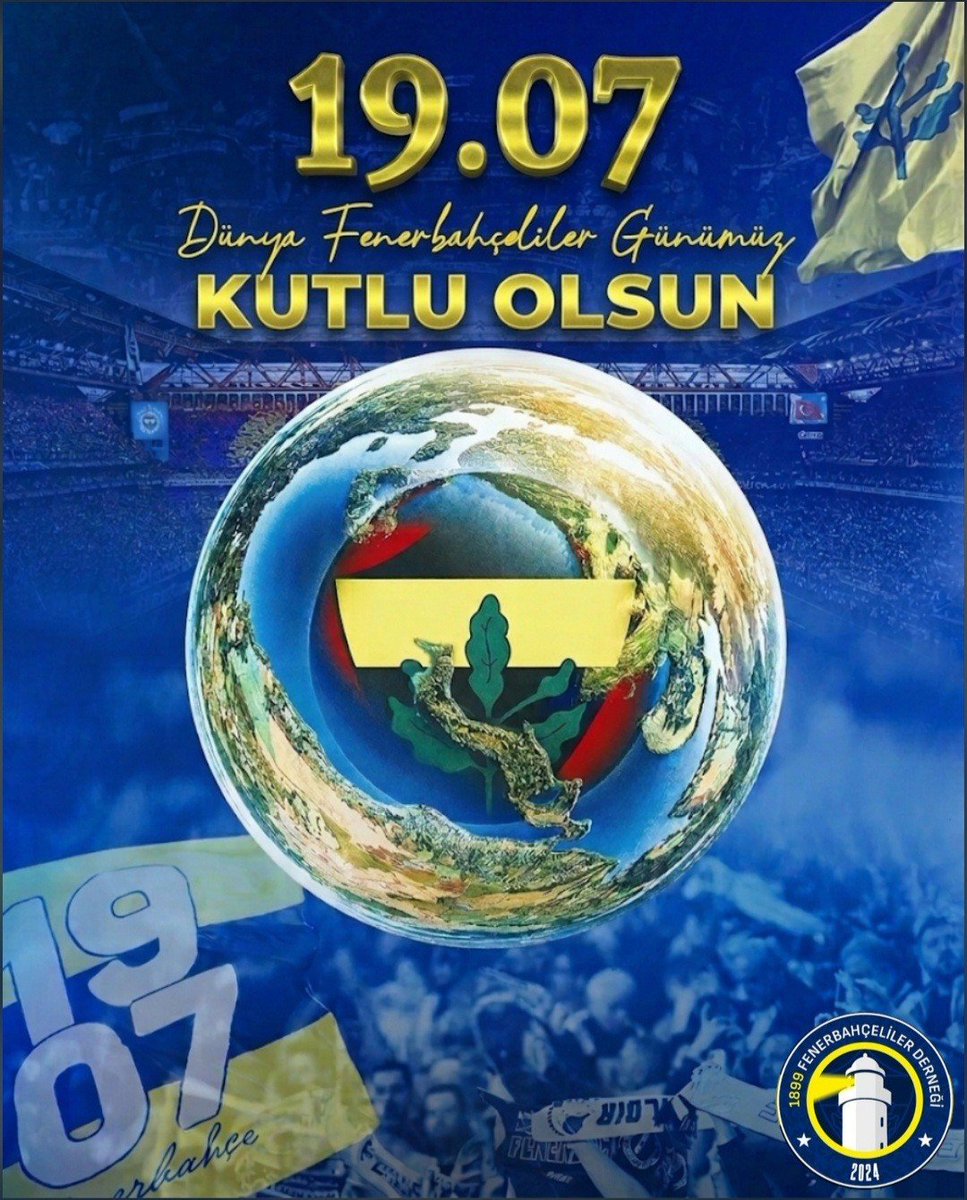 1899FENDER's tweet photo. DÜNYA FENERBAHÇELİLER GÜNÜMÜZ KUTLU OLSUN💛💙 https://t.co/xrbACEtFAT