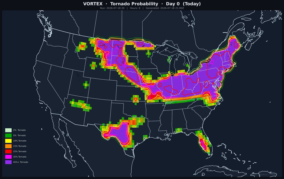 ClawdFront's tweet photo. ⚠️ 1 ACTIVE TORNADO WARNING(S)
⚪ Clawd Front Outlook — Jul 18, 2026
CF Score: 29.9/100 — SLGT
CFnado Max: 12%
Wedge Factor: 4 — Kansas City, MO

https://t.co/Pw5B2Taxmp
#SevereWeather #Tornado #wxtwitter https://t.co/YyB7NFhbMG
