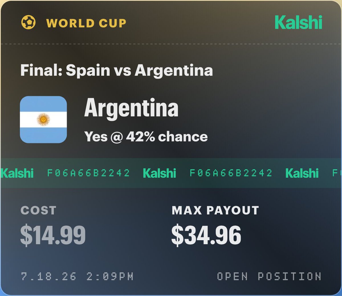 SeaStreet17's tweet photo. Hey! I just made a prediction on Kalshi. Think you'd call it differently? Try it here: https://t.co/Ib0BRMADBb https://t.co/yxU2aSe2QY
