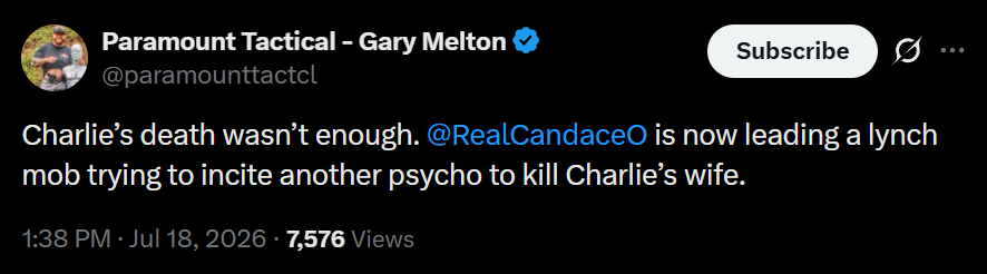 tommyborumjokes's tweet photo. @RealCandaceO @paramounttactcl He's also continued the insane 'priming' of the public, trying to lay the pretext for the controllers to write Erika out of the script, since she's not a believable emotional asset character. https://t.co/OfSNluBQR8