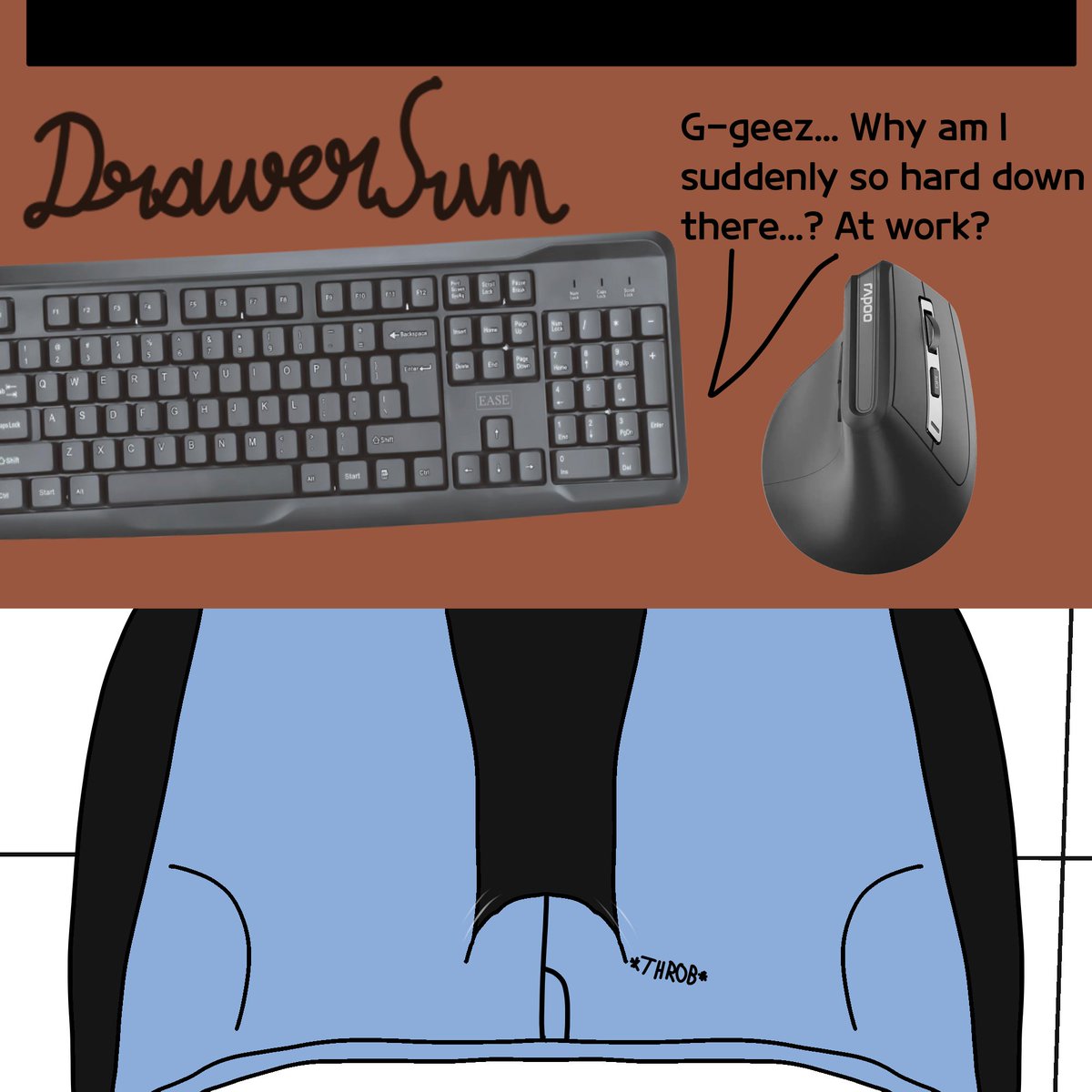 DrawerSum_nsfw's tweet photo. "sigh.... why did I have to get an erection when I was at a job?"
A POV request from a friend on Discord
tags:
#nsfwtwtًً #nsfw #lewd #malecharacter #dick #penis #bulge #erection https://t.co/dX8OVVGyvg