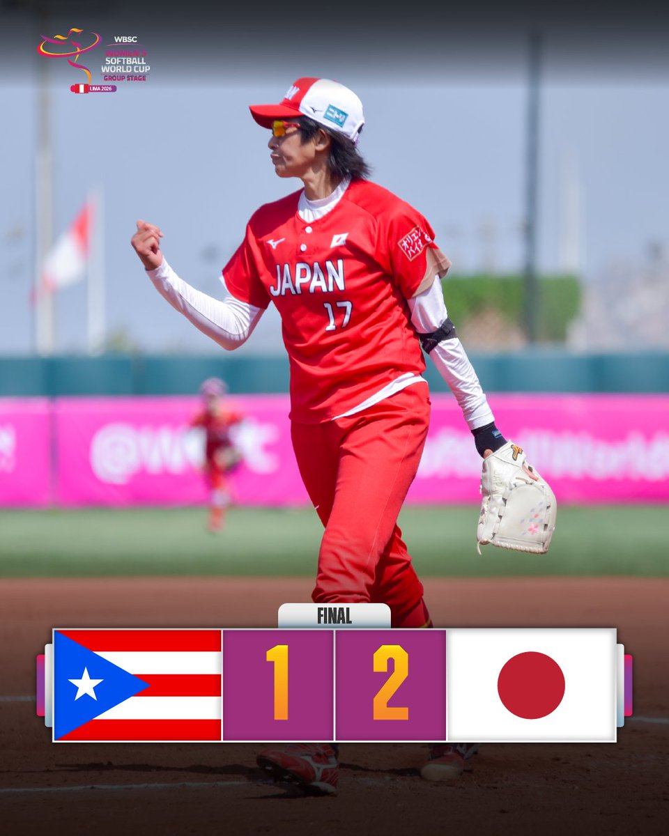 WBSC's tweet photo. 🇯🇵 A win that punched their ticket to Australia!
#SoftballWorldCupW https://t.co/Nt7Iee21w8