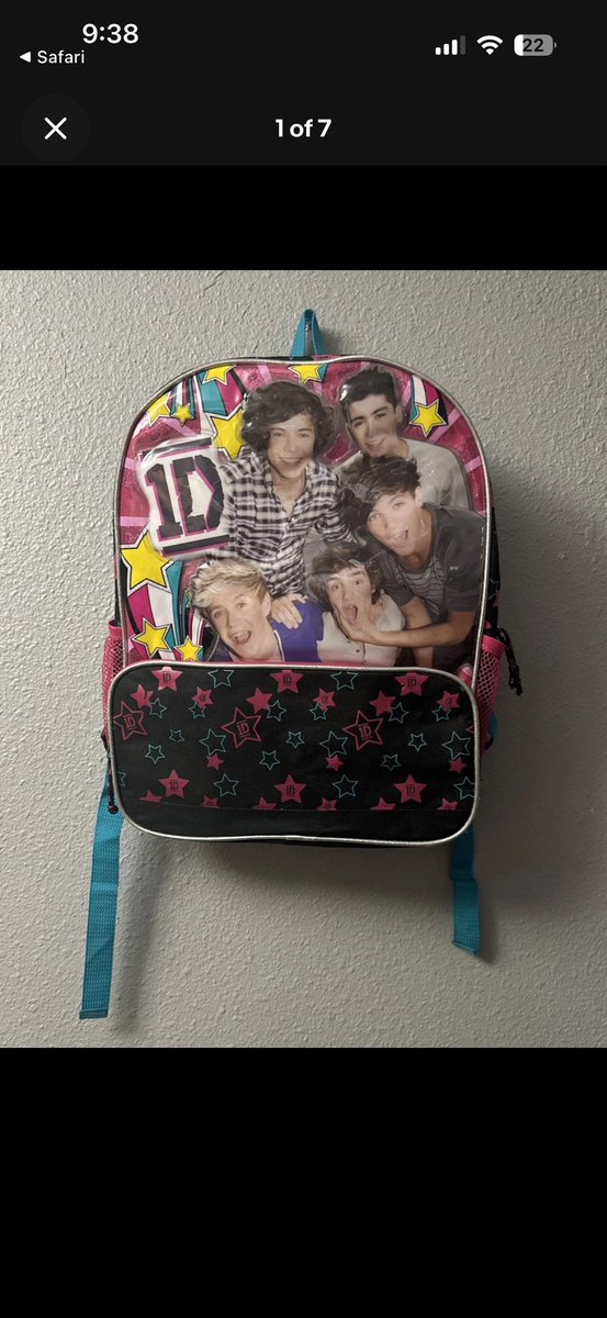lilabelle08's tweet photo. guys who has a one direction backpack for sale that isn’t a bazillion dollars https://t.co/zmrFaDscB9