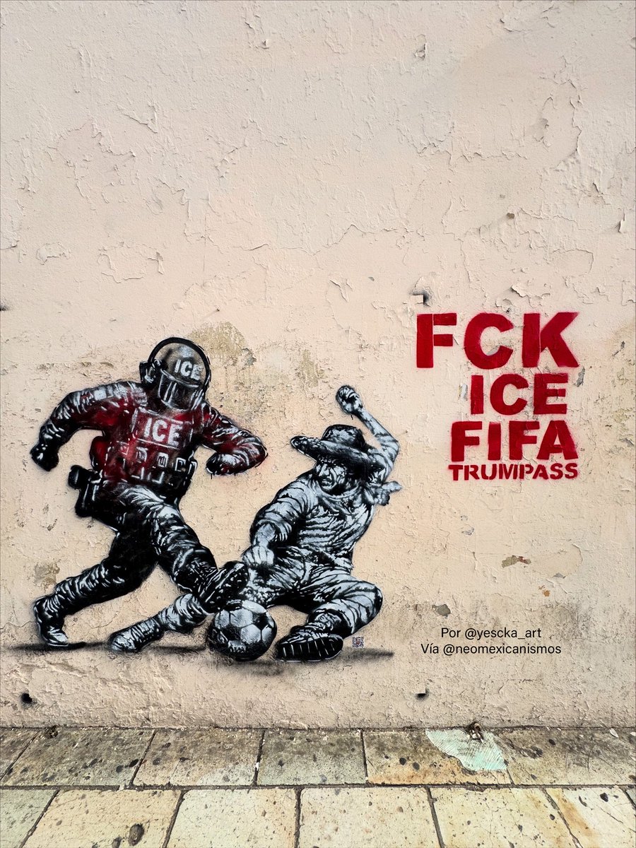 NeoMexicanismos's tweet photo. Oaxaca habla ::: por • @yescka_art  #ice #oaxaca #fifa #neomexicanismos #mundial2026 https://t.co/G62ssVB7SG