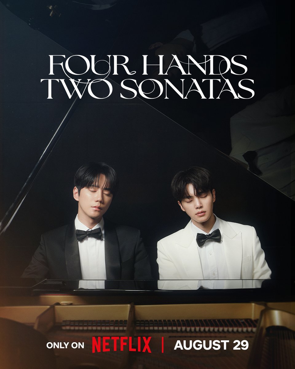 SongKangTW's tweet photo. [ 260716 ] Netflix IG 更新

彈的不只是鋼琴，還是他們的友誼！🎹✨

在鋼琴前相遇的兩位天才：名列第一的菁英「飛悟」（#宋江 飾演），以及天賦異稟的「正瑤」（#李濬榮 飾演）。

本劇描寫一群青年在音樂天才雲集的藝術高中相遇後，經歷友情、愛情、競爭與成長的青春故事。

《四手聯彈，兩首奏鳴曲》
8 月 29 日起，每週六日 Netflix 同步上線

#송강 #宋江 #SONGKANG