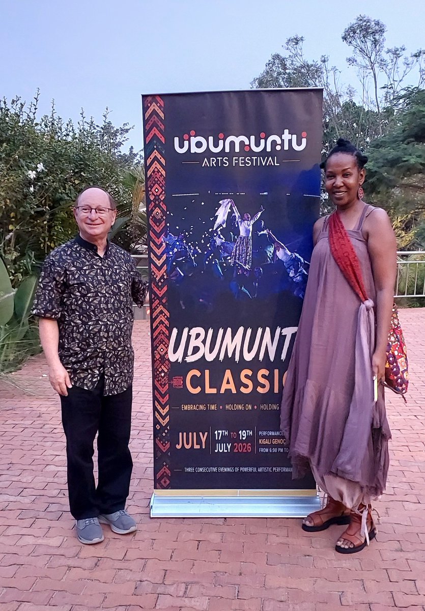 AmbRonAdam's tweet photo. I had a beautiful time tonight at the @UbumuntuArtFest with @HopeAzeda and @jcimfura , watching the incredible performance of the @asyv youth dancers and singers. They will be back on Sunday. Go to the amazing festival in Gisozi at Genocide Memorial. https://t.co/RbhlR9LMH1