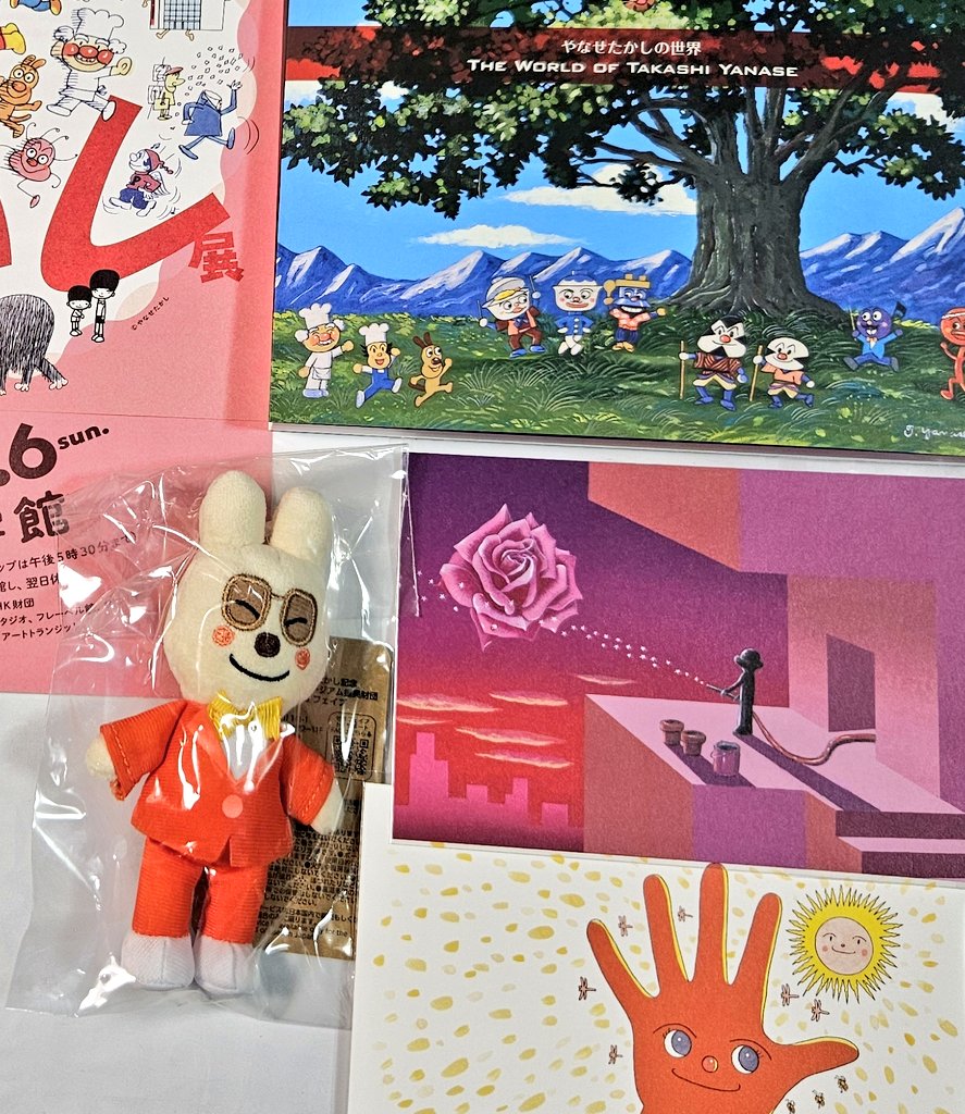 marinoden's tweet photo. 世田谷文学館 企画展
「やなせたかし展 人生はよろこばせごっこ」
観てきました😊
やなせうさぎとボオ氏もグッズ化嬉しい。
 #展示 https://t.co/74PtTz4xbJ